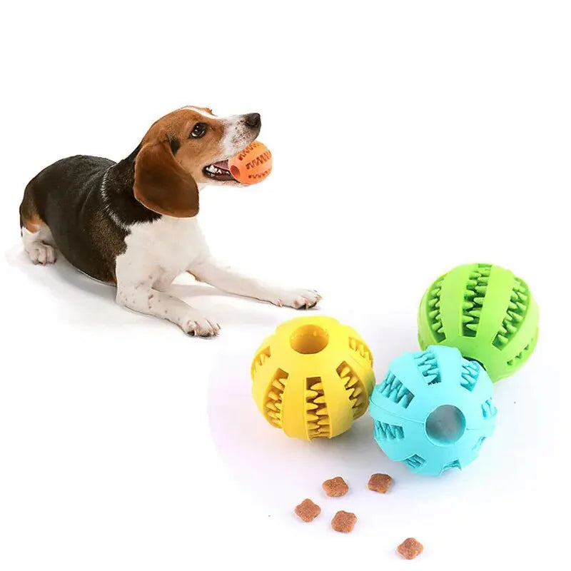 3-in-1 Dog Treat Ball: Durable Chew Toy & Tooth Cleaning Feeder