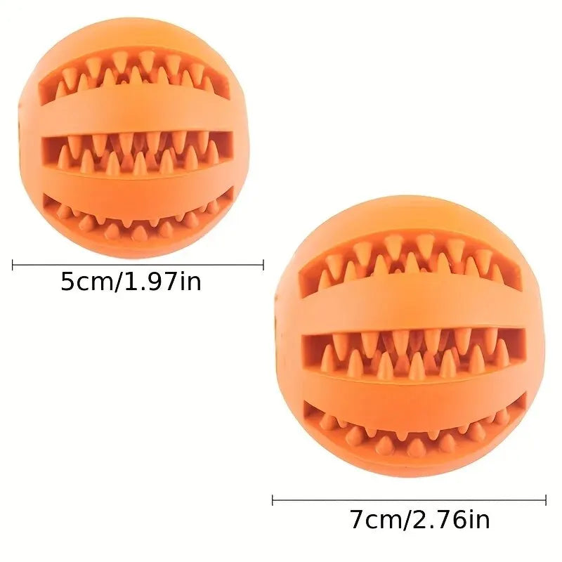 3-in-1 Dog Treat Ball: Durable Chew Toy & Tooth Cleaning Feeder